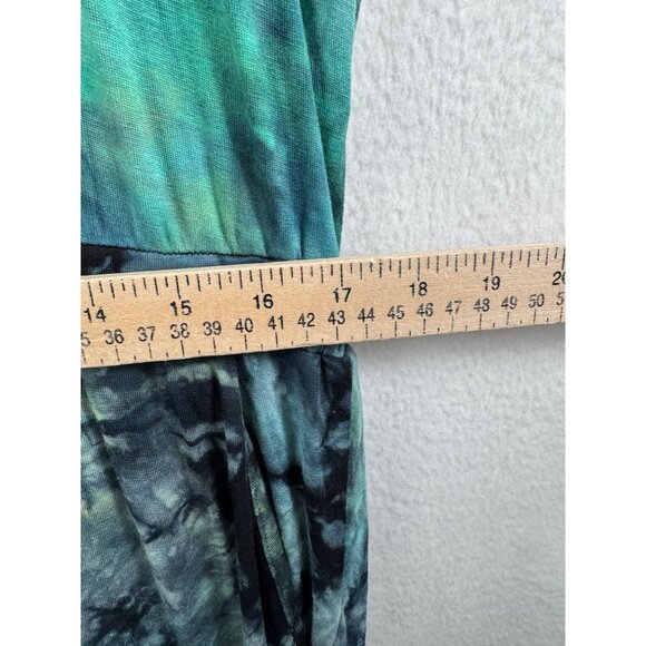Earthbound Tie dye wide‎ leg beachy boho jumpsuit knit sz XXL - Picture 6 of 9